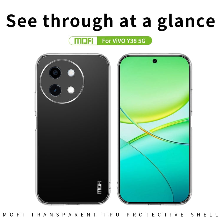 For vivo Y38 5G MOFI Ming Series Ultra-thin TPU Phone Case(Transparent)