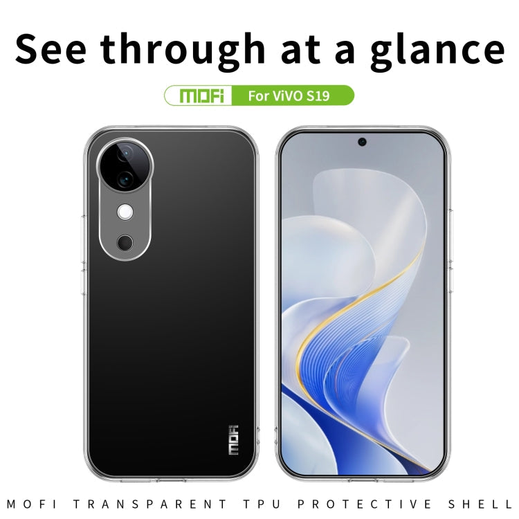 For vivo S19 MOFI Ming Series Ultra-thin TPU Phone Case(Transparent)