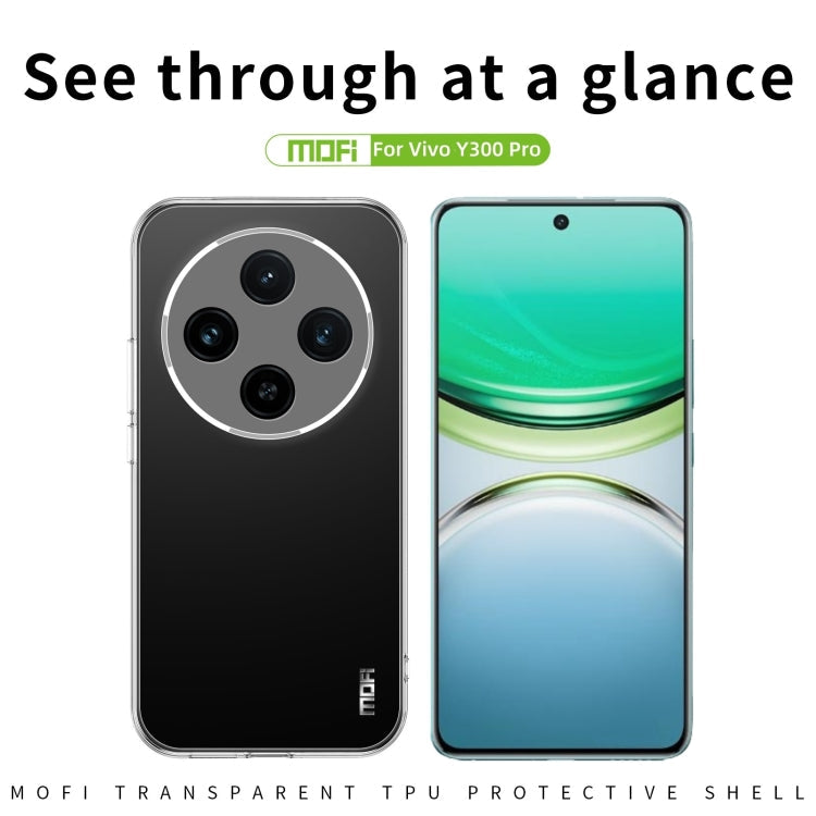 For vivo Y300 Pro MOFI Ming Series Ultra-thin TPU Phone Case(Transparent)
