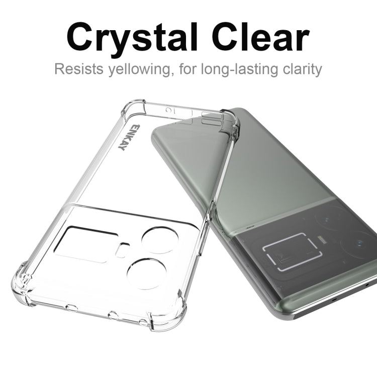 For Realme GT5 5G ENKAY Transparent TPU Shockproof Anti-slip Phone Case