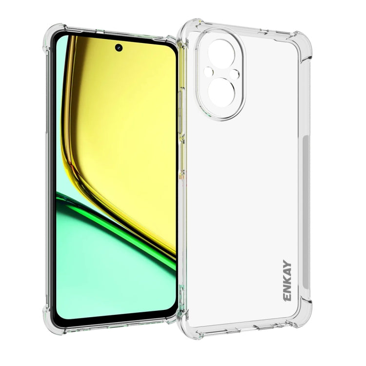 ENKAY Transparent TPU Shockproof Anti-slip Phone Case, For Realme 16 Pro+ 5G Global, For Realme 16 Pro 5G Global, For Realme C85 Pro 4G Global, For Realme 15 Pro 5G Global, For Realme 15 5G Global, For Realme 14 Pro 5G, For Realme 14X 5G Global        ...