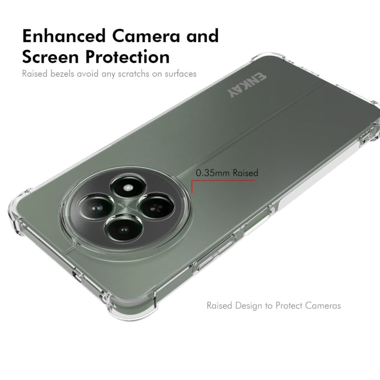 For Realme 12 ENKAY Transparent TPU Shockproof Anti-slip Phone Case