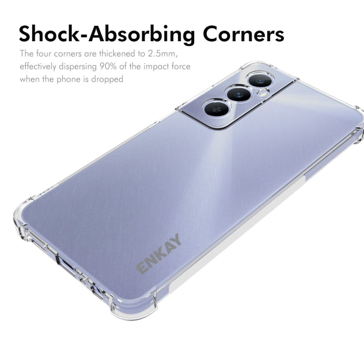 For Realme C65 4G ENKAY Transparent TPU Shockproof Anti-slip Phone Case