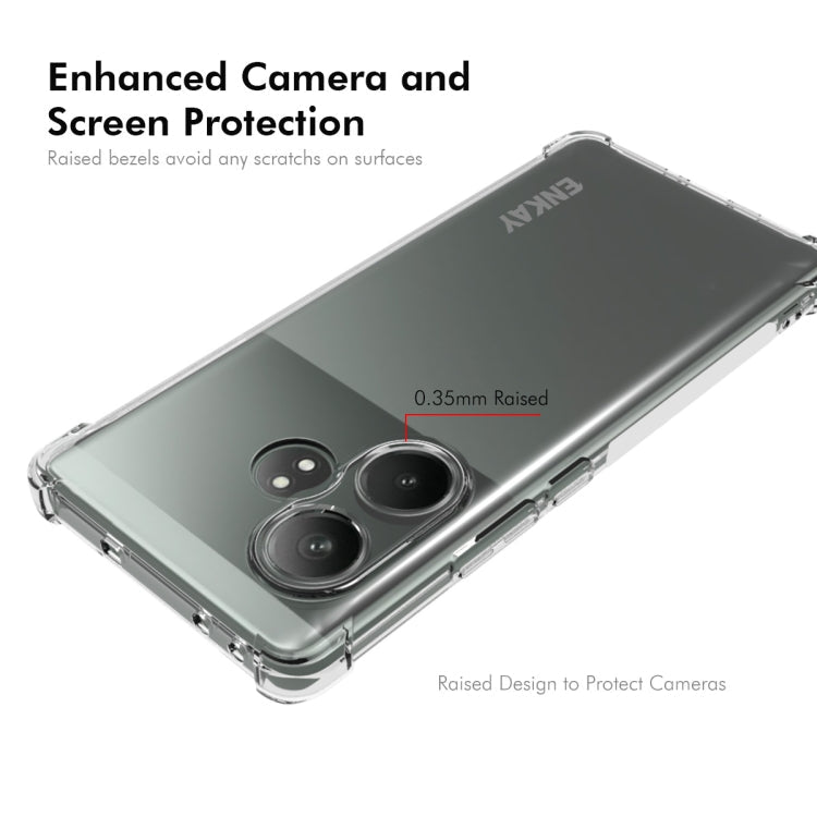 For Realme GT Neo6 SE ENKAY Transparent TPU Shockproof Anti-slip Phone Case