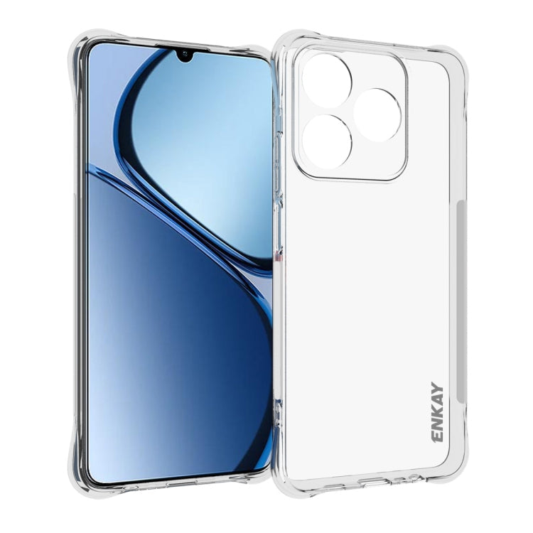 ENKAY Transparent TPU Shockproof Anti-slip Phone Case, For Realme 16 Pro+ 5G Global, For Realme 16 Pro 5G Global, For Realme C85 Pro 4G Global, For Realme 15 Pro 5G Global, For Realme 15 5G Global, For Realme 14 Pro 5G, For Realme 14X 5G Global        ...