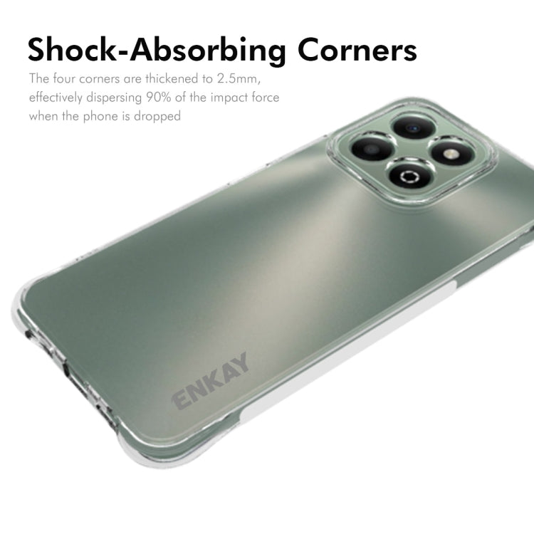 For Honor X6b 4G ENKAY Hat-Prince Transparent TPU Shockproof Phone Case