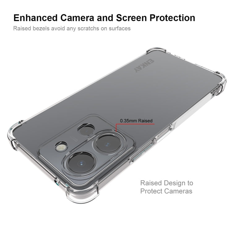 For vivo Y36 4G EU Version ENKAY Transparent TPU Shockproof Anti-slip Phone Case