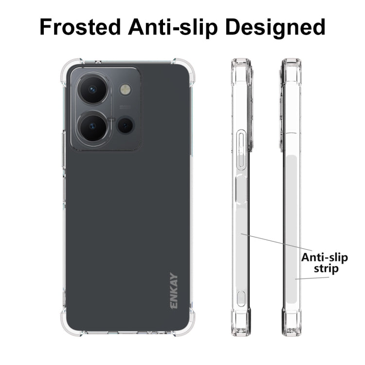 For vivo Y36 4G EU Version ENKAY Transparent TPU Shockproof Anti-slip Phone Case