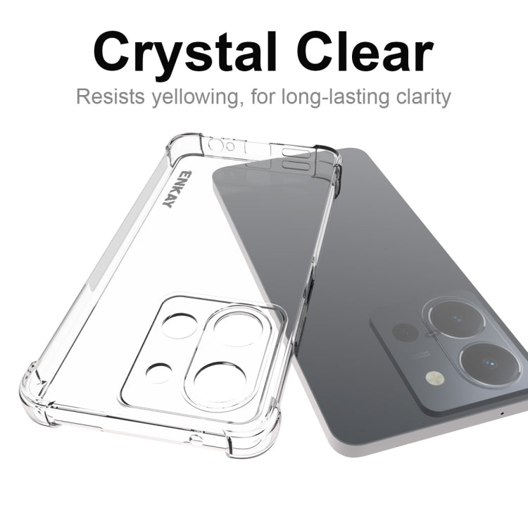 For vivo Y36 4G EU Version ENKAY Transparent TPU Shockproof Anti-slip Phone Case