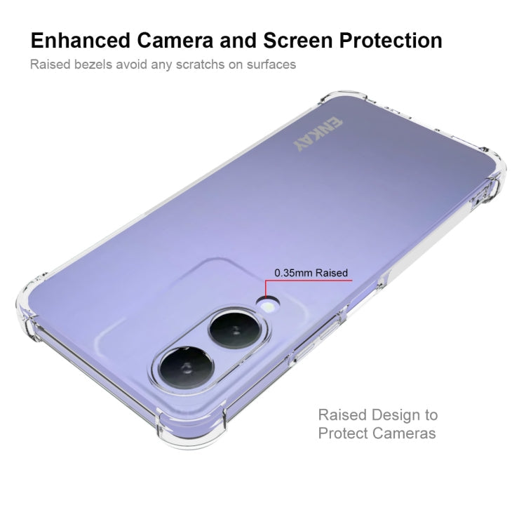 For vivo Y17s 4G Global ENKAY Transparent TPU Shockproof Anti-slip Phone Case