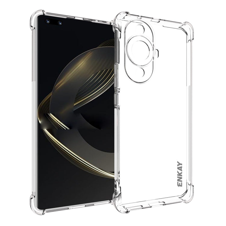 ENKAY Hat-Prince Transparent TPU Shockproof Phone Case, For Huawei Pura 80 Ultra, For Huawei Pura 80 Pro / 80 Pro+, For Huawei Pura 80, For Huawei Enjoy 70X, For Huawei Mate 70 Pro, For Huawei Mate 70, For Huawei nova 13 Pro, For Huawei nova Flip      ...
