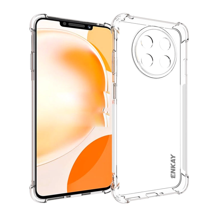 ENKAY Hat-Prince Transparent TPU Shockproof Phone Case, For Huawei Pura 80 Ultra, For Huawei Pura 80 Pro / 80 Pro+, For Huawei Pura 80, For Huawei Enjoy 70X, For Huawei Mate 70 Pro, For Huawei Mate 70, For Huawei nova 13 Pro, For Huawei nova Flip      ...
