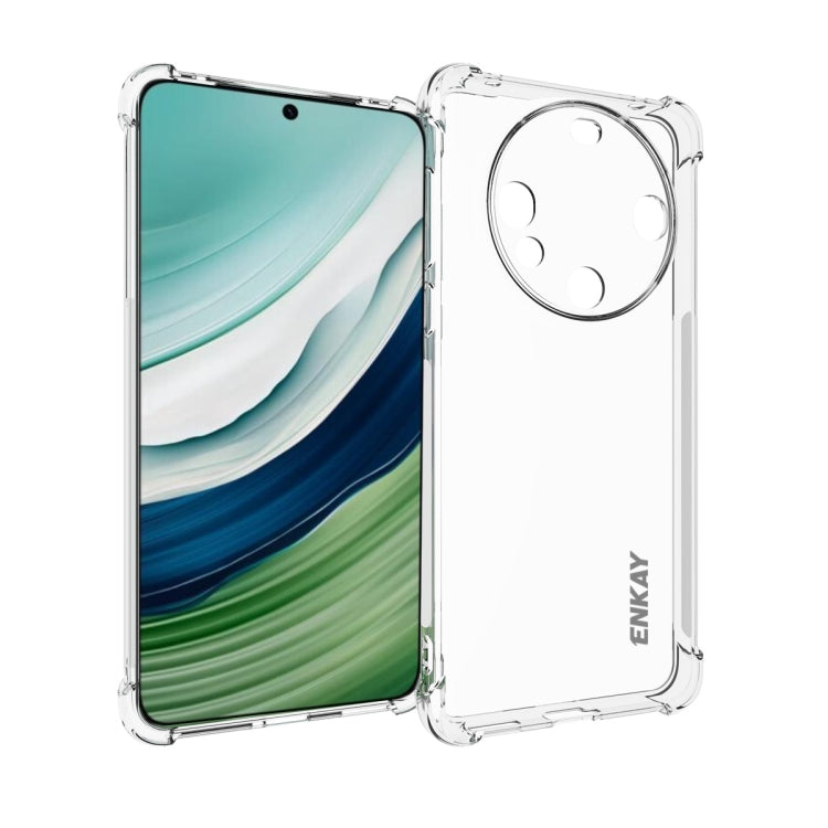 ENKAY Hat-Prince Transparent TPU Shockproof Phone Case, For Huawei Pura 80 Ultra, For Huawei Pura 80 Pro / 80 Pro+, For Huawei Pura 80, For Huawei Enjoy 70X, For Huawei Mate 70 Pro, For Huawei Mate 70, For Huawei nova 13 Pro, For Huawei nova Flip      ...