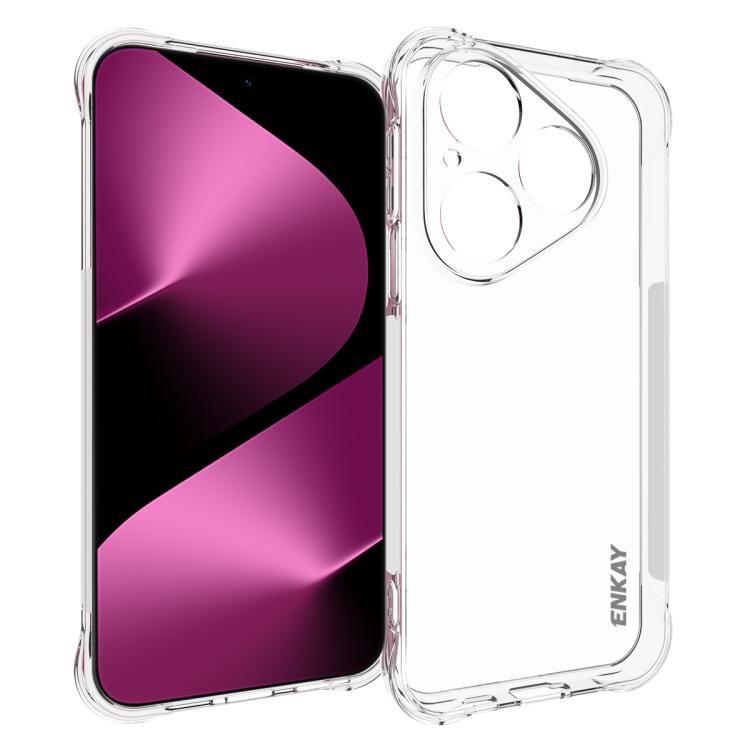 ENKAY Hat-Prince Transparent TPU Shockproof Phone Case, For Huawei Pura 80 Ultra, For Huawei Pura 80 Pro / 80 Pro+, For Huawei Pura 80, For Huawei Enjoy 70X, For Huawei Mate 70 Pro, For Huawei Mate 70, For Huawei nova 13 Pro, For Huawei nova Flip      ...