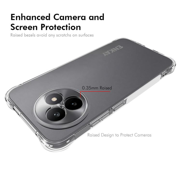 ENKAY Hat-Prince Transparent TPU Shockproof Phone Case, For Huawei Pura 80 Ultra, For Huawei Pura 80 Pro / 80 Pro+, For Huawei Pura 80, For Huawei Enjoy 70X, For Huawei Mate 70 Pro, For Huawei Mate 70, For Huawei nova 13 Pro, For Huawei nova Flip      ...
