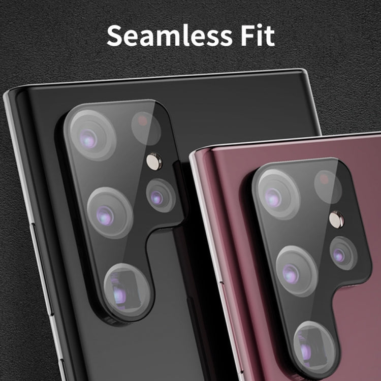 For Samsung Galaxy S25 Ultra 5G ENKAY Hat-Prince 9H Rear Camera Lens Tempered Glass Film(Black)