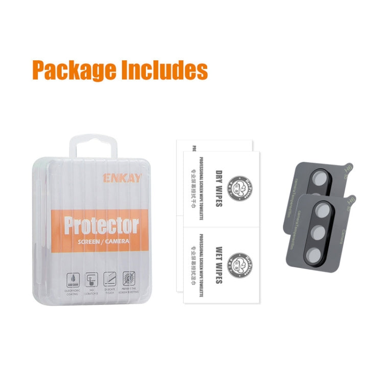 2pcs ENKAY Hat-Prince 9H Rear Camera Lens Tempered Glass Film, For Samsung Galaxy S25+ 5G, For Samsung Galaxy S25 Ultra 5G, For Samsung Galaxy A16 5G, For Samsung Galaxy S24 FE 5G, For Samsung Galaxy M35, For Samsung Galaxy Z Flip6                     ...