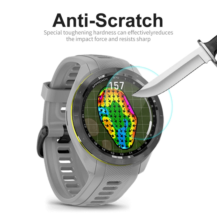 For Garmin Approach S70 42mm 10pcs ENKAY 0.2mm 9H Tempered Glass Screen Protector Watch Film