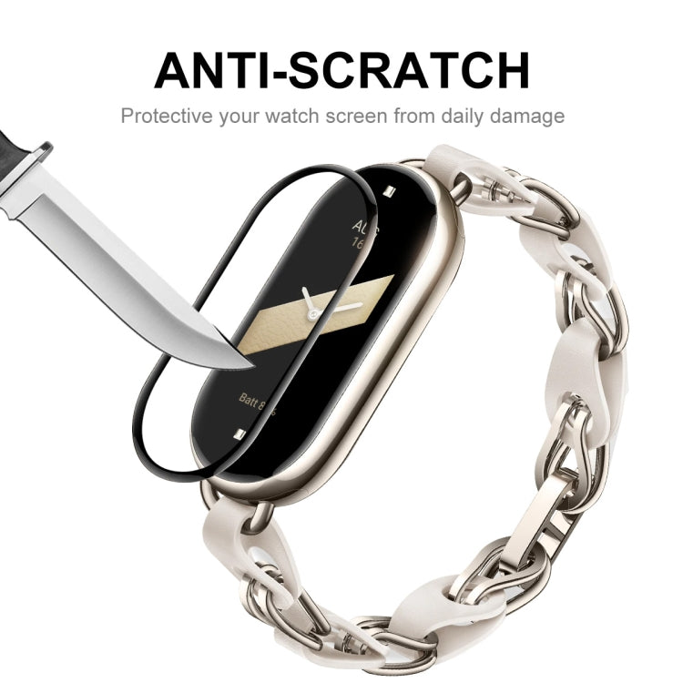 For Xiaomi Smart Band 9 1pcs ENKAY ENKAY 3D Full Coverage Soft PC Edge PMMA HD Screen Film