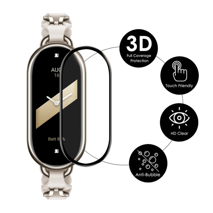 For Xiaomi Smart Band 9 2pcs ENKAY ENKAY 3D Full Coverage Soft PC Edge PMMA HD Screen Film