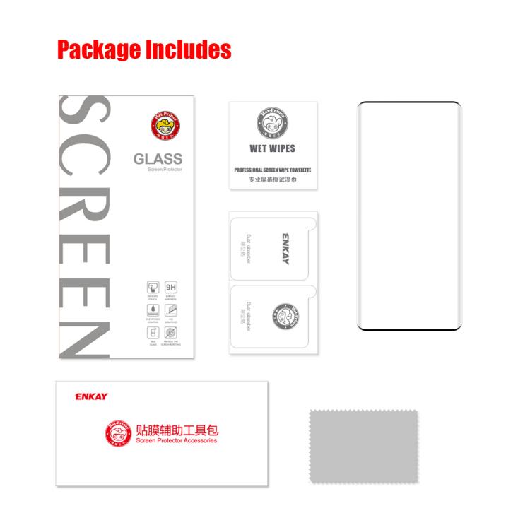 For Honor 400 Pro Global ENKAY Hat-Prince Hot Bending Full Coverage Side Glue Tempered Glass Film
