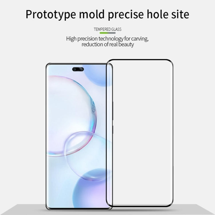 For Honor 90 Pro PINWUYO 9H 3D Hot Bending Tempered Glass Film(Black)