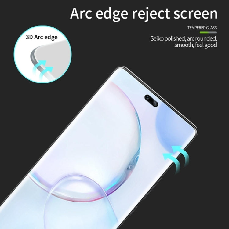 For Honor 90 Pro PINWUYO 9H 3D Hot Bending Tempered Glass Film(Black)