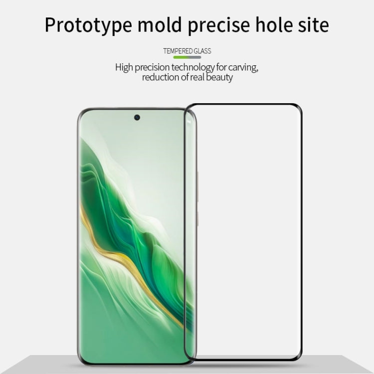 For Honor Magic6 Pro PINWUYO 9H 3D Hot Bending Tempered Glass Film(Black)
