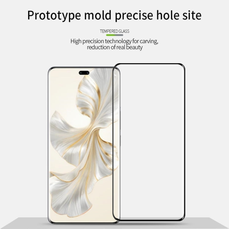 For Honor 100 Pro PINWUYO 9H 3D Hot Bending Tempered Glass Film(Black)