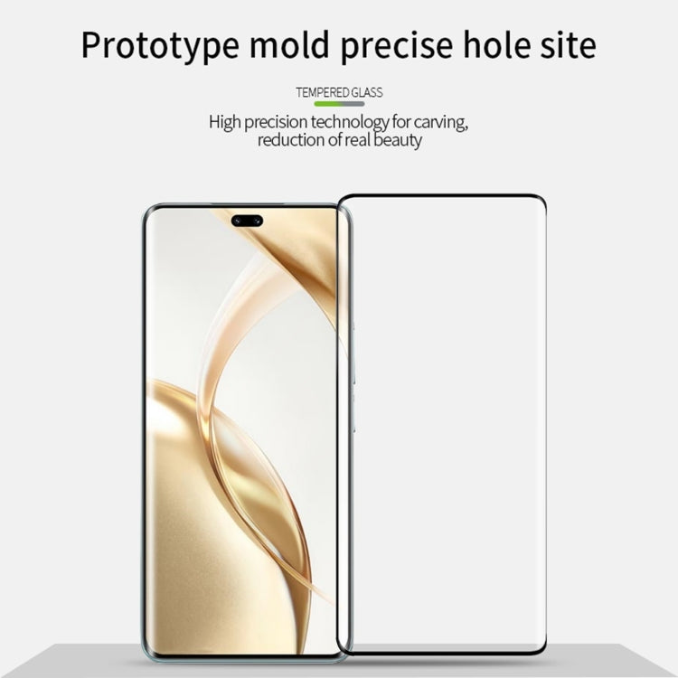 For Honor 200 PINWUYO 9H 3D Hot Bending Tempered Glass Film(Black)
