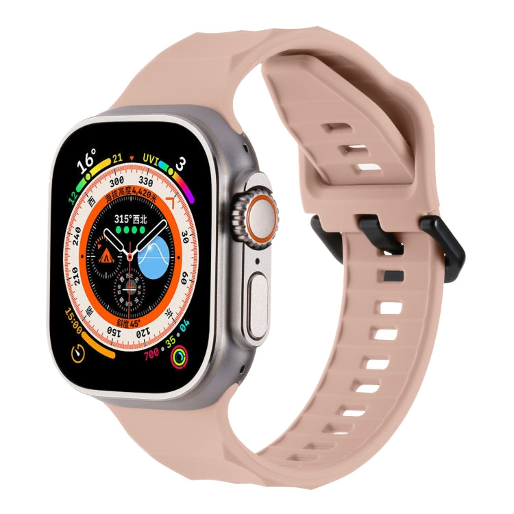 Ripple Silicone Sports Watch Band, For Apple Watch 8 45mm