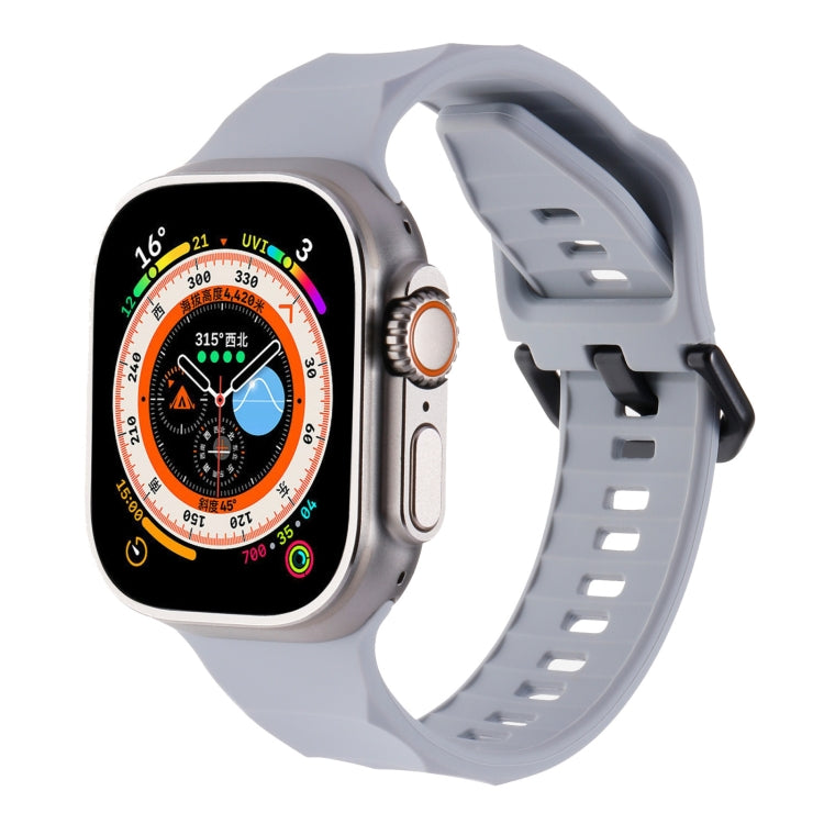 Ripple Silicone Sports Watch Band, For Apple Watch 8 45mm