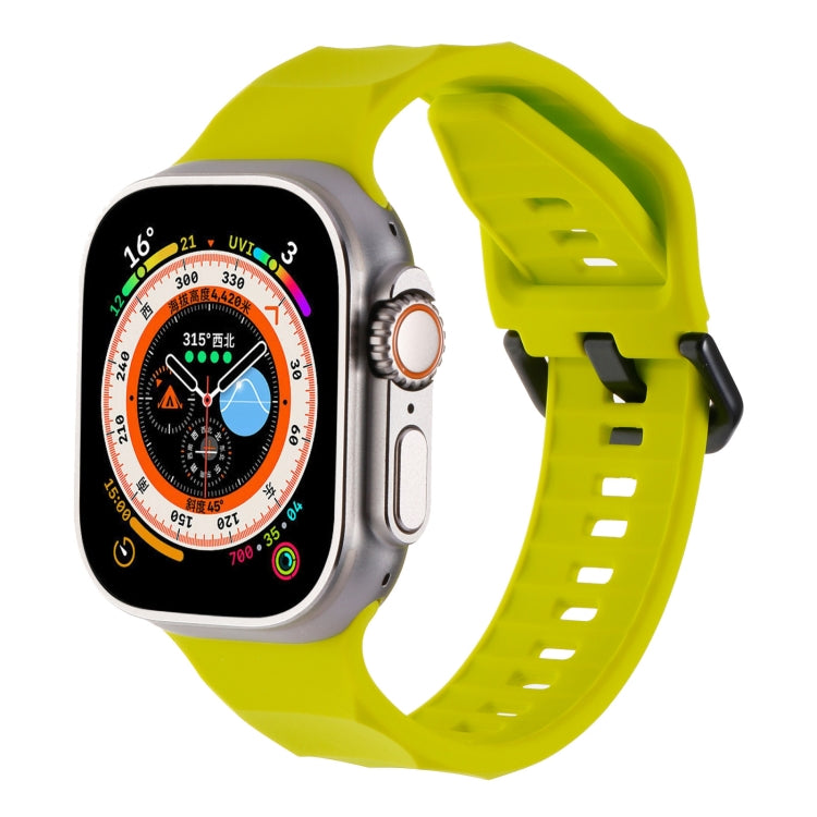 Ripple Silicone Sports Watch Band, For Apple Watch 6 44mm