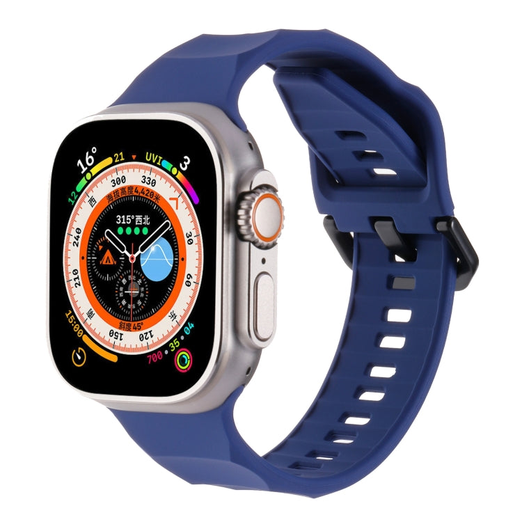 Ripple Silicone Sports Watch Band, For Apple Watch 5 44mm