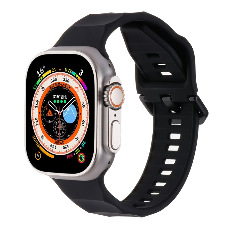 Ripple Silicone Sports Watch Band, For Apple Watch 4 44mm