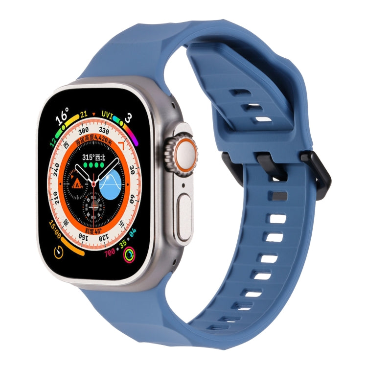 Ripple Silicone Sports Watch Band, For Apple Watch 4 44mm