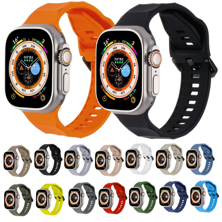 Ripple Silicone Sports Watch Band, For Apple Watch SE 2022 44mm
