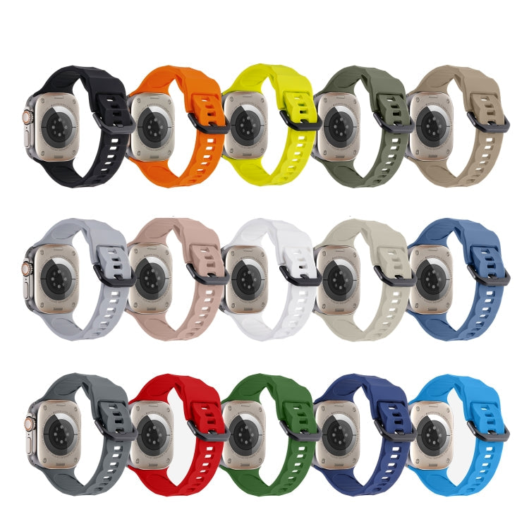 Ripple Silicone Sports Watch Band, For Apple Watch 8 45mm