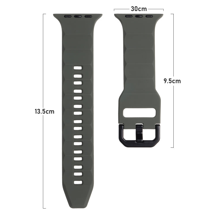 Ripple Silicone Sports Watch Band, For Apple Watch 5 44mm