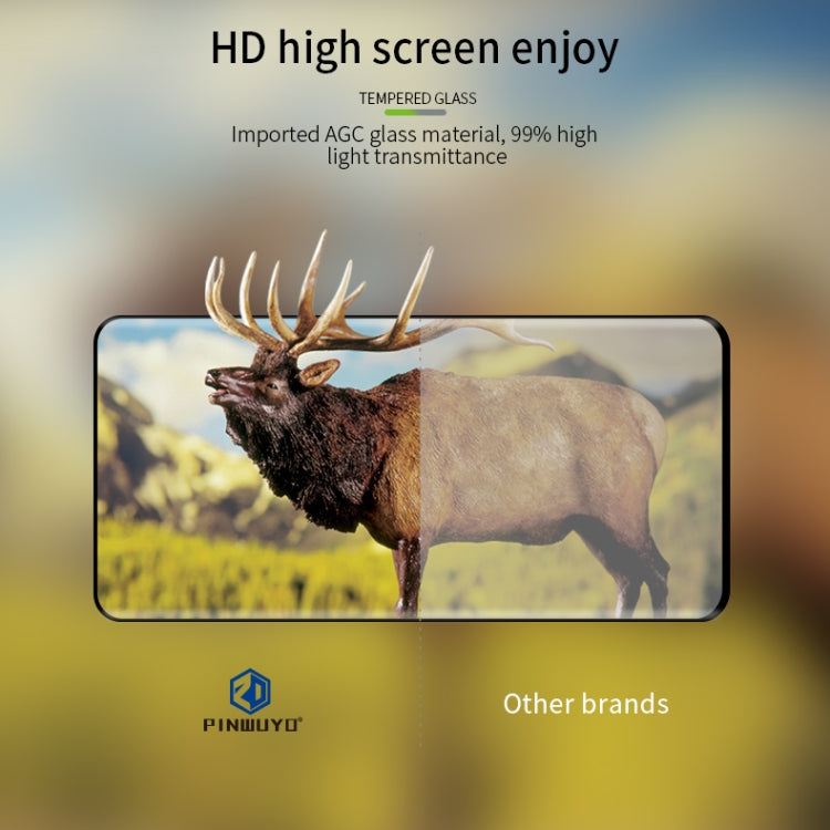 For Xiaomi 14 Ultra PINWUYO 9H 3D Hot Bending Tempered Glass Film(Black)
