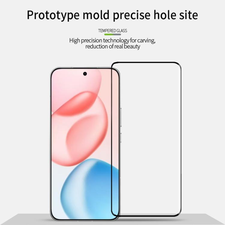 For Honor 400 Pro Global 160.8mm MOFI 9H 3D Hot Bending Tempered Glass Film(Black)