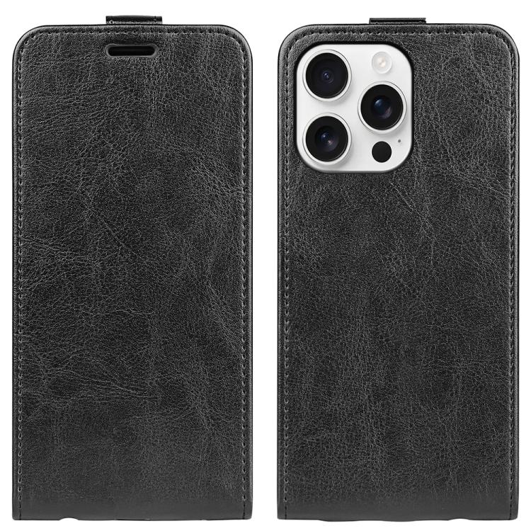 R64 Texture Single Vertical Flip Leather Phone Case, For iPhone 18 Pro / 17 Pro, For iPhone 18 Pro Max / 17 Pro Max, For iPhone 17e / 16e, For iPhone 17, For iPhone Air, For iPhone 16 Pro Max
