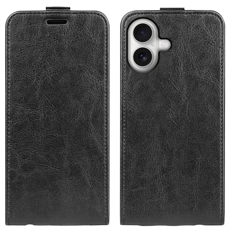 R64 Texture Single Vertical Flip Leather Phone Case, For iPhone 18 Pro / 17 Pro, For iPhone 18 Pro Max / 17 Pro Max, For iPhone 17e / 16e, For iPhone 17, For iPhone Air, For iPhone 16 Pro Max