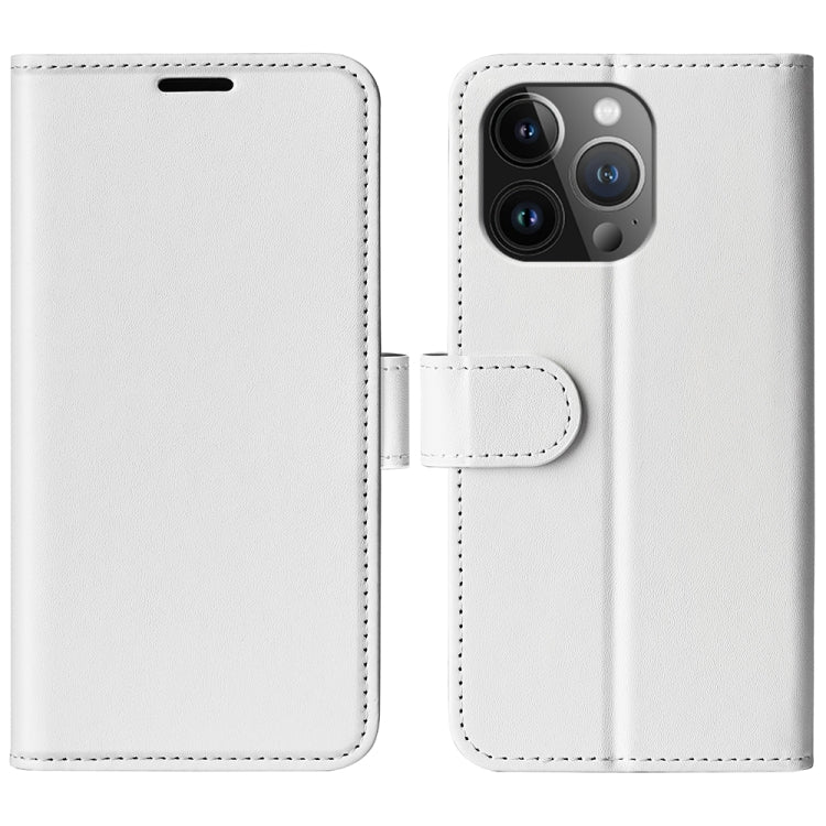 R64 Texture Horizontal Flip Leather Phone Case, For iPhone 16 Pro, For iPhone 16 Plus, For iPhone 16, For iPhone 15 Pro Max, For iPhone 15 Pro, For iPhone 15 Plus