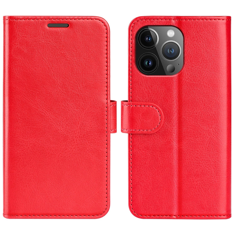 R64 Texture Horizontal Flip Leather Phone Case, For iPhone 16 Pro, For iPhone 16 Plus, For iPhone 16, For iPhone 15 Pro Max, For iPhone 15 Pro, For iPhone 15 Plus