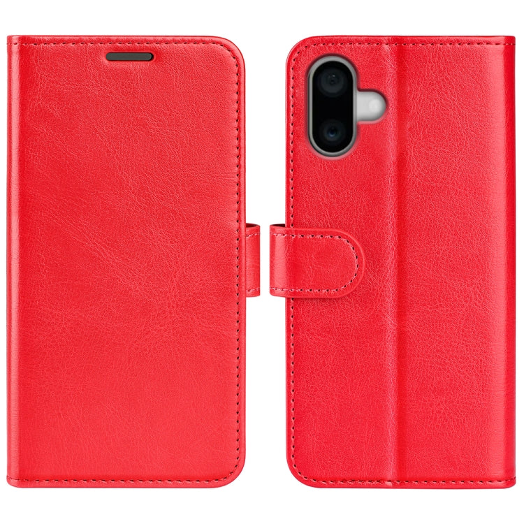 R64 Texture Horizontal Flip Leather Phone Case, For iPhone 16 Pro, For iPhone 16 Plus, For iPhone 16, For iPhone 15 Pro Max, For iPhone 15 Pro, For iPhone 15 Plus