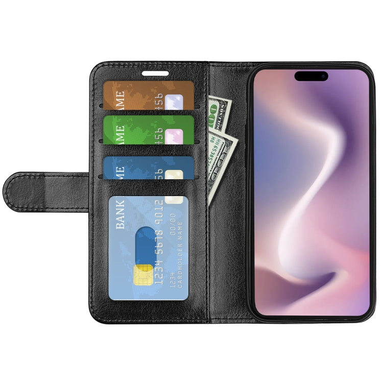 R64 Texture Horizontal Flip Leather Phone Case, For iPhone 16 Pro, For iPhone 16 Plus, For iPhone 16, For iPhone 15 Pro Max, For iPhone 15 Pro, For iPhone 15 Plus