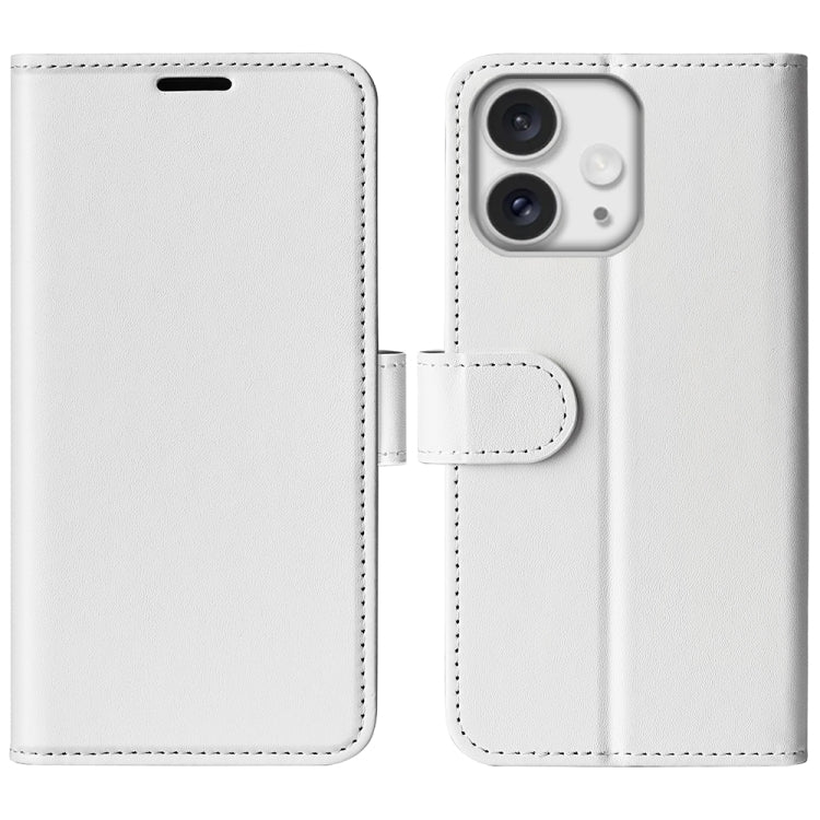 R64 Texture Horizontal Flip Leather Phone Case, For iPhone 17e / 16e, For iPhone 17 Pro Max, For iPhone 17 Pro, For iPhone 17, For iPhone Air, For iPhone 16 Pro Max