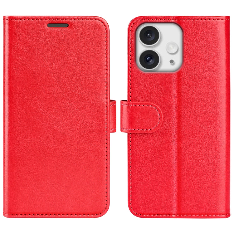 R64 Texture Horizontal Flip Leather Phone Case, For iPhone 17e / 16e, For iPhone 17 Pro Max, For iPhone 17 Pro, For iPhone 17, For iPhone Air, For iPhone 16 Pro Max
