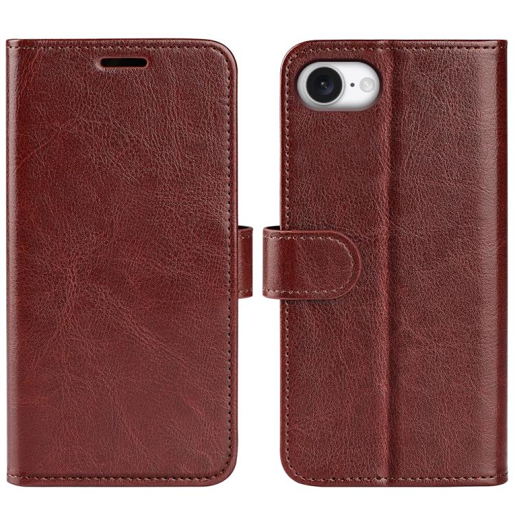 R64 Texture Horizontal Flip Leather Phone Case, For iPhone 17e / 16e, For iPhone 17 Pro Max, For iPhone 17 Pro, For iPhone 17, For iPhone Air, For iPhone 16 Pro Max